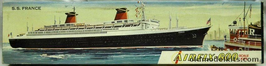 Airfix 1/600 SS France (Norway) Ocean Liner - Craftmaster Issue, S2-198 plastic model kit